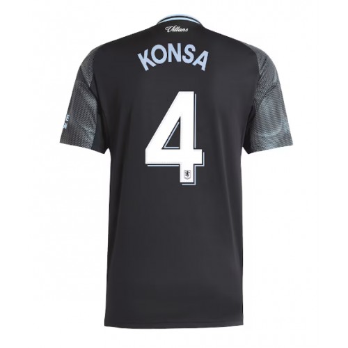 Stroje piłkarskie Aston Villa Ezri Konsa #4 Koszulka Wyjazdowej 2025-26 Krótki Rękaw